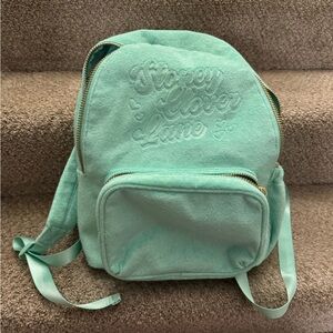 Stoney Clover Lane x Target Terry Cloth Embossed Backpack Light Green NWT